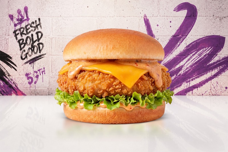 Chicken cheese burger