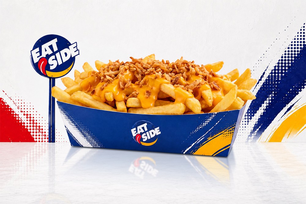 Frites cheddar oignons crispy