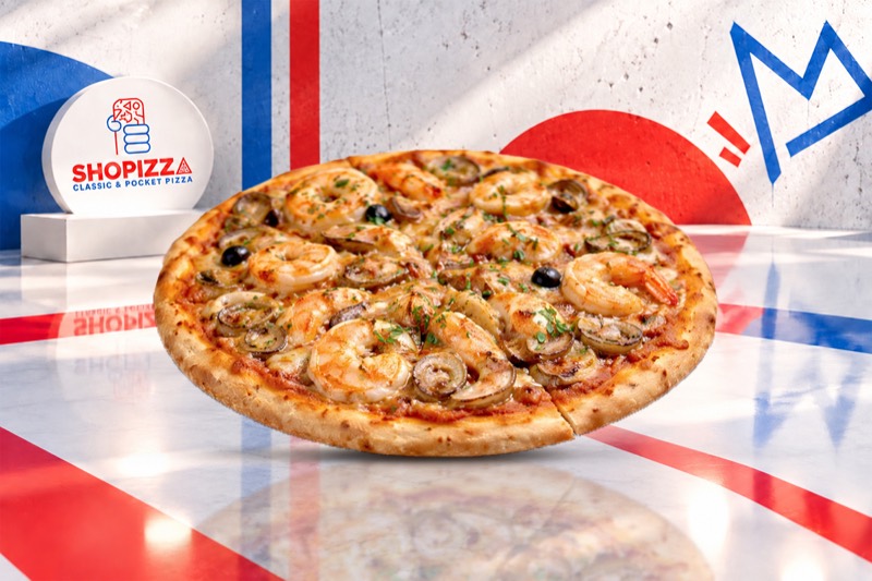 Pizza fruits de mer